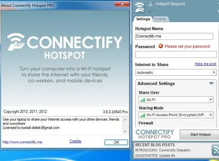 Connectify hotspot software with crack free download